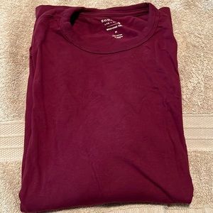 Sonoma Mens Medium Maroon Long Sleeve Shirt